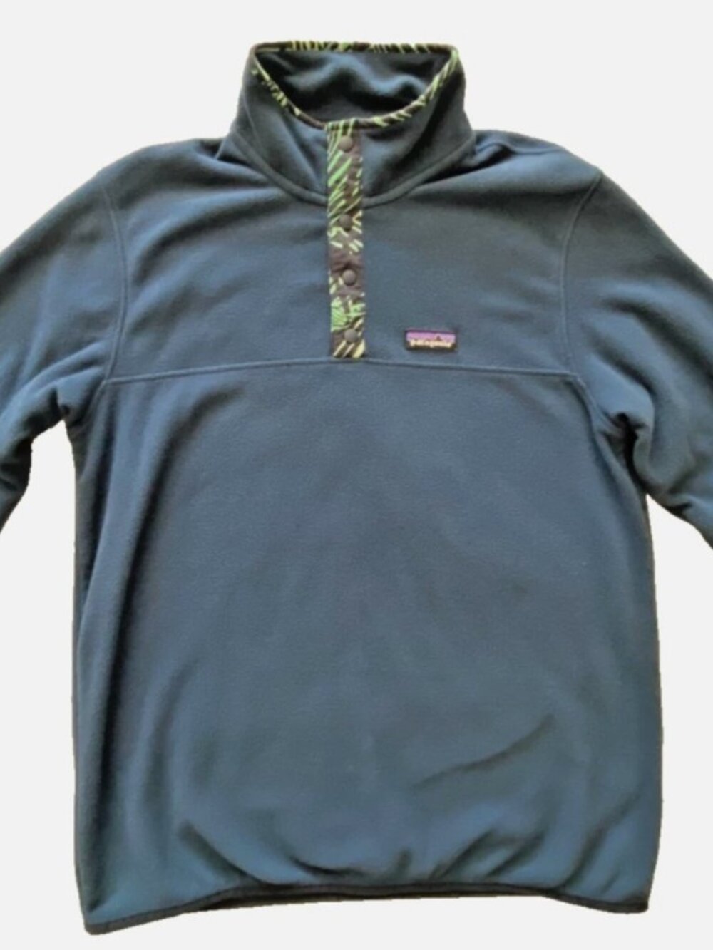 Patagonia Men’s Synchilla Snap-T Fleece Pullover Blue Medium M Jacket Gorpcore